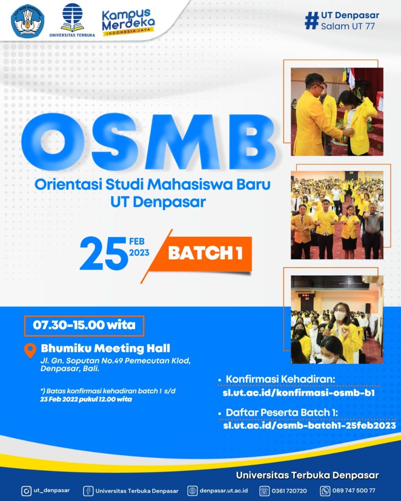 Orientasi Studi Mahasiswa Baru OSMB Smt Genap 2022 23 2023 1 Batch