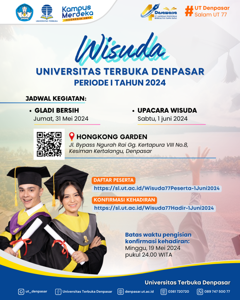 Wisuda Ut Denpasar Periode I Tahun Universitas Terbuka Denpasar